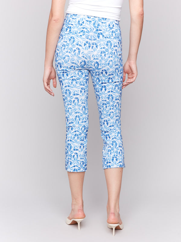 Stylish capris with folded cuffs detail by Charlie B.