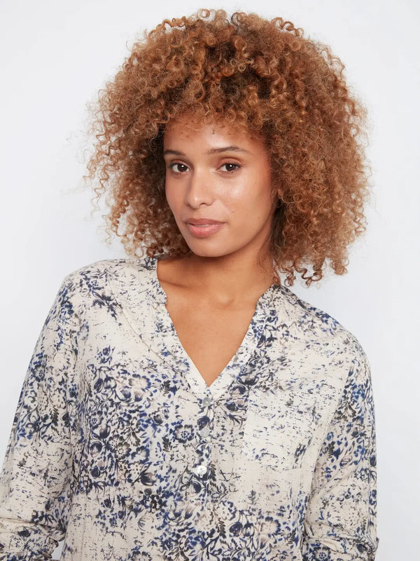 Blouse imprimé en viscose  - Séraphine