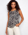 This top features a stylish crew neckline, adding sophistication to any outfit. Perfect for casual or formal settings by Charlie B.