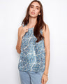 This top features a crew neckline with a stylish pattern, perfect for casual outings. The sleeveless design adds comfort. By Charlie B.