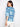 Stylish blue top with intricate patterns, offering comfort and flair in its relaxed fit by Charlie B.
