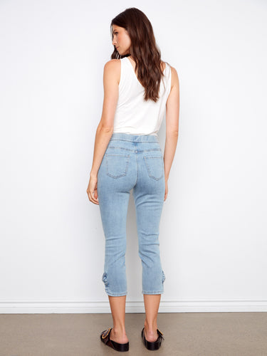 Designed with two back pockets, these jeans offer both functionality and fashion. By Charlie B.
