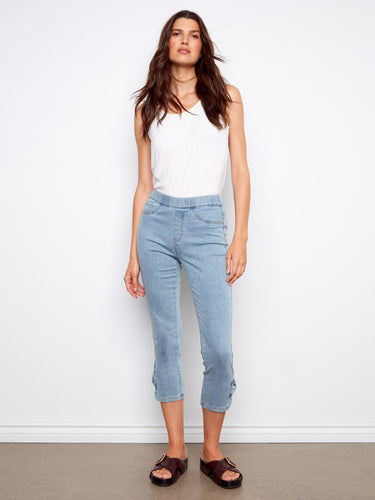 Crafted from stretch denim, these regular rise jeans ensure all-day comfort. By Charlie B.