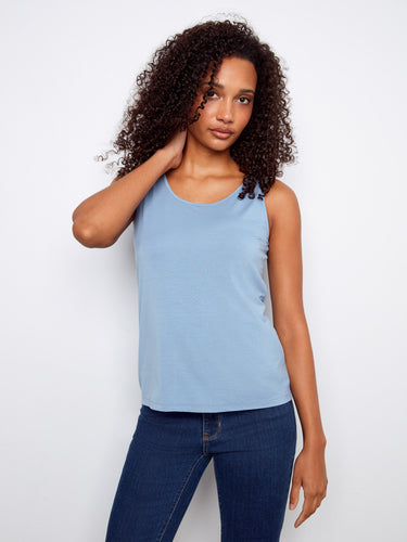 Experience the reversible design of this comfortable tank, allowing you to switch up your style effortlessly by Charlie B.