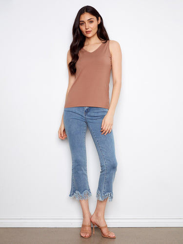 Effortlessly stylish scoop neck adds a touch of grace to any outfit, making it ideal for various occasions by Charlie B.
