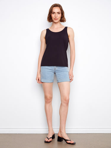 Elevate your style game with the relaxed fit of this chic tank, offering comfort and fashion in one lovely piece. By Charlie B.