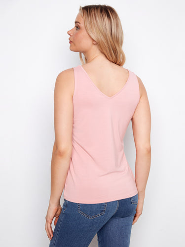 The V-neck design enhances the chic appeal of this comfortable and stylish piece, perfect for casual wear. By Charlie B.