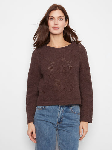 Enjoy the versatility of a reversible design in this elegant sweater, ensuring style and comfort. Crafted by Charlie B.