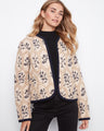 This stylish jacket features an open front for easy wear, adding a modern touch to any outfit by Charlie B.