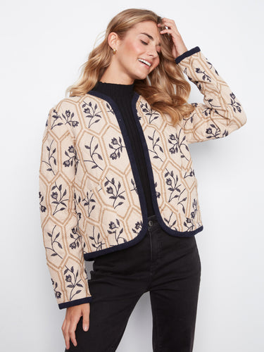 Featuring convenient patch pockets, this jacket combines style with functionality effortlessly by Charlie B.