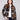 Plaid jacket featuring a classic shirt collar in cacao tones with button front by Charlie B.
