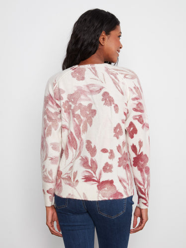This crew neck sweater combines comfort with style through its lovely reversible design and soft fabric choice by Charlie B.