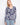 Navy blue and white sweater with a floral pattern, featuring a v-neckline. Made from 100% cotton for comfort by Charlie B.