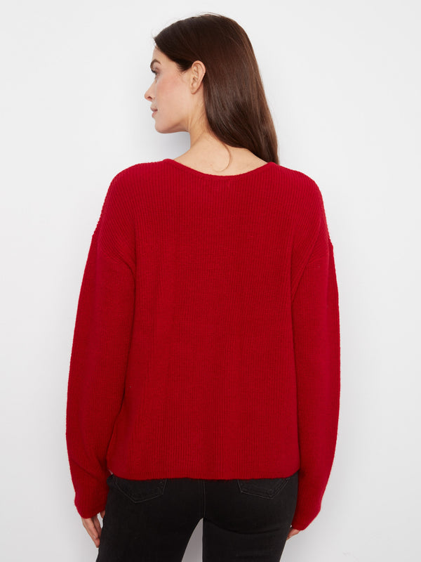 Reversible Sweater Cardigan - Equestrian