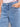 Light blue jeans featuring rhinestones all over with a wide-leg cut by Charlie B.