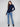Elegant navy sweater featuring a slim fit design, crafted with attention to detail by Charlie B.