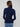 Sophisticated navy sweater showcasing a flattering slim fit and ribbed texture by Charlie B.