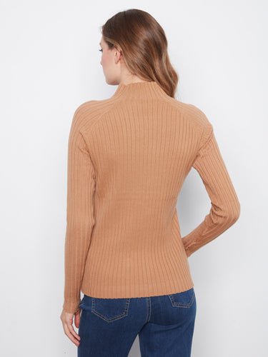 Ribbed knit texture gives this piece an elegant touch, making it ideal for layering or wearing alone by Charlie B.