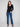 Elegant black sweater with stylish slit cuffs, adding a unique touch to your outfit by Charlie B.