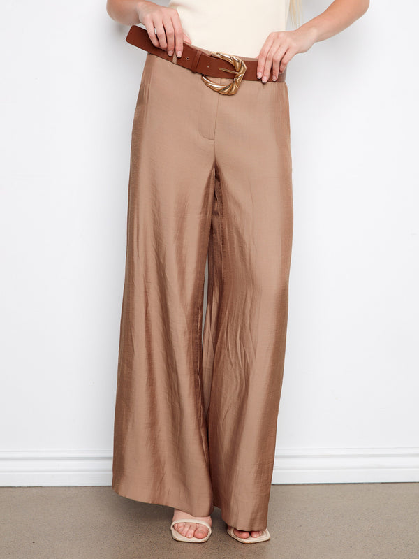 The long length of these trousers ensures a graceful flow, perfect for both casual and formal settings by Charlie B.
