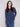 Moonlight Scuba Knit Top showcasing its elegant crew neckline, paired with long sleeves for a stylish look by Charlie B.