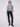 Chic heather grey sweater with crew neck and dazzling sequins embellishments by Charlie B.