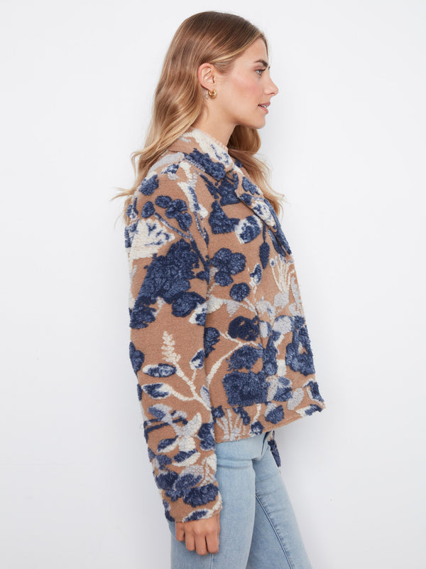Veste courte en sherpa flocké - Carolina