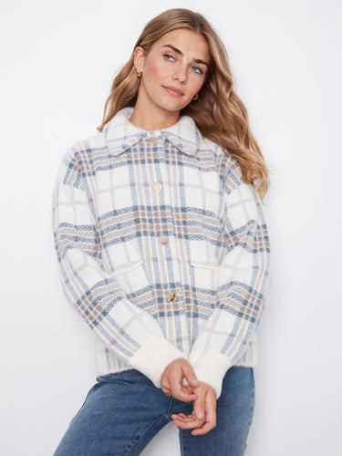 Functional patch pockets on this plaid jacket make it both practical and fashionable by Charlie B.