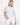 White crochet sweater with a leaves pattern, featuring a relaxed fit for comfort by Charlie B.