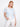 White crochet sweater with a leaves pattern, featuring a relaxed fit for comfort by Charlie B.