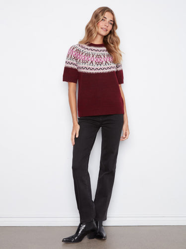 Embrace the cozy feel of this soft brushed knit sweater, perfect for casual outings. By Charlie B.