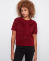 Elegant top with a crew neckline, showcasing its chic style by Charlie B.