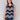 Navy crochet top with a crew neckline and scalloped hem by Charlie B.