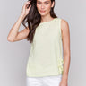 Keylime top with a crew neckline, perfect for casual outings by Charlie B.