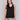 Black linen top with crew neckline by Charlie B.