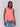 Watermelon linen top featuring a sleek crew neckline by Charlie B.