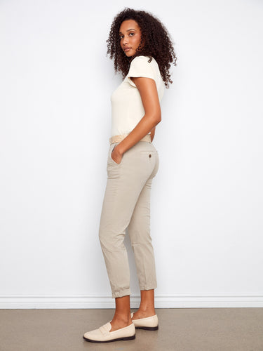 Includes a chic belt that complements the overall look, enhancing both style and function by Charlie B.