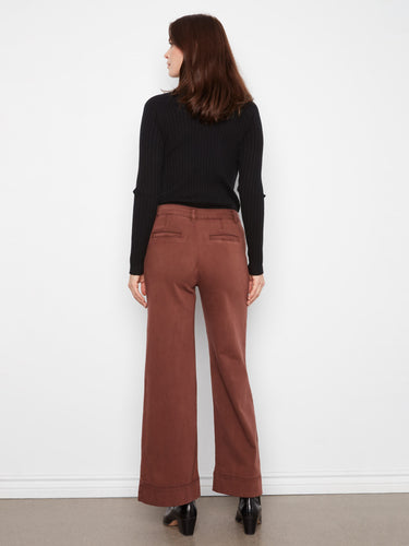 The full length of these pants adds an elegant touch to your wardrobe essentials. By Charlie B.