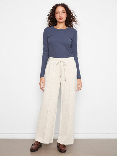 Elastic waistband with drawstring ensures a personalized fit and comfort throughout the day by Charlie B.