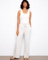 These pants feature a comfortable elastic waistband with drawstrings, perfect for a relaxed day. By Charlie B.