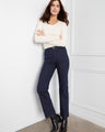 Long length denim enhances your look with elegance and versatility, suitable for both casual and formal settings. By Charlie B.