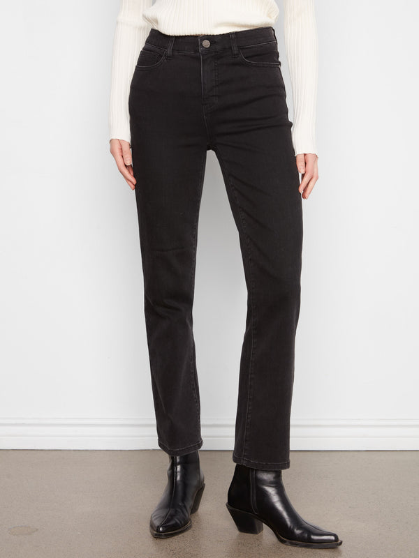Straight Leg Jeans - Charcoal