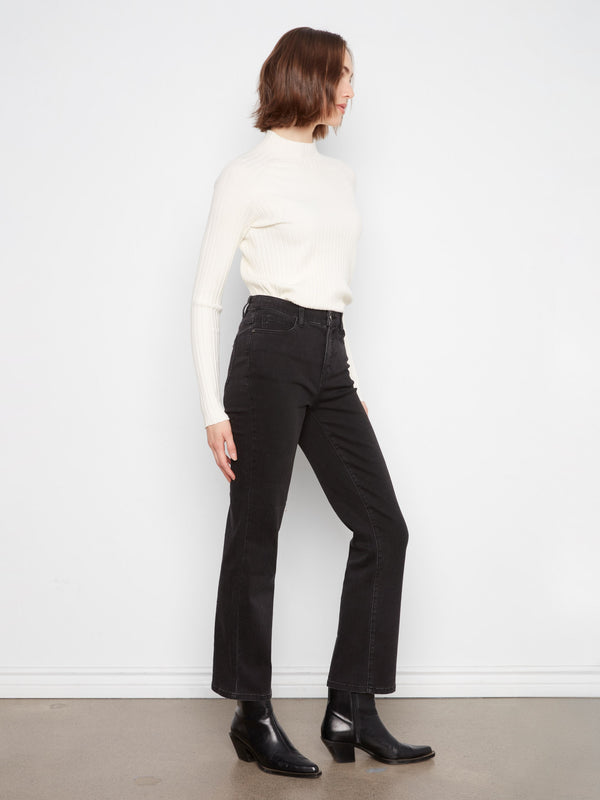 Straight Leg Jeans - Charcoal
