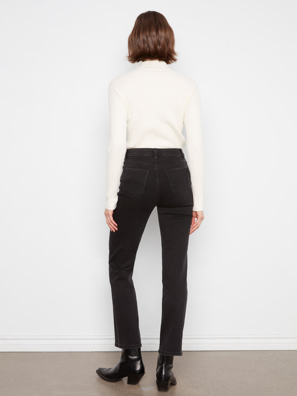 Straight Leg Jeans - Charcoal