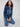 Classic indigo denim jacket crafted from stretchy fabric for comfort by Charlie B.