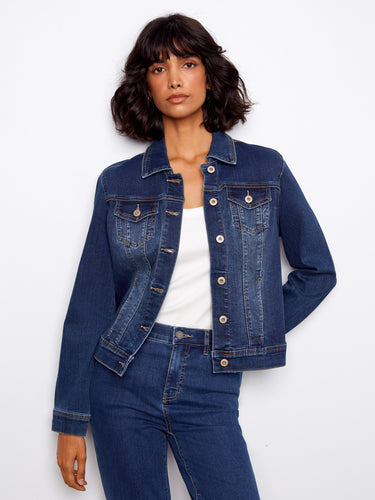 The elegant shirt collar on this jacket enhances its classic appeal while ensuring comfort all day long. Styled beautifully by Charlie B.