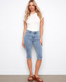 These jeans feature a slim fit that enhances your silhouette effortlessly by Charlie B.