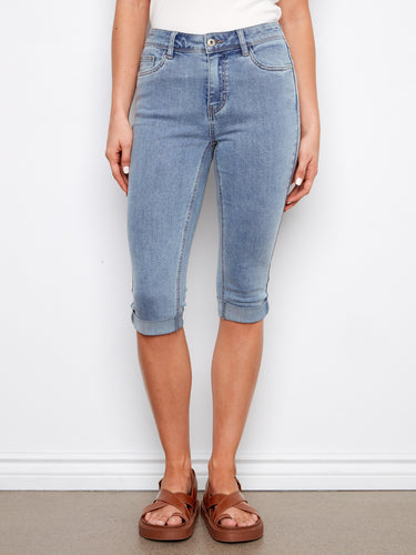 Crafted from stretch denim, these jeans offer comfort and flexibility for all-day wear by Charlie B.