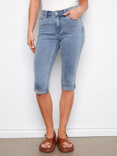 Showcasing the perfect blend of style and function with their stretch fabric and cuffed hem detail. By Charlie B.
