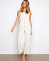 Stylish wide leg pants with a flattering fit, featuring a regular waist rise for added comfort. By Charlie B.